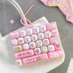 🔥🔥【Hàng có sẵn】🔥🔥Móc khóa đồ chơi giải stress bàn phím giải thưởng trẻ em 26 phím 7