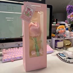 Búa Hoa Tulip Ngải Cứu Đấm Lưng Đả Thông Kinh Lạc Trang Trí Hoa Lụa 4