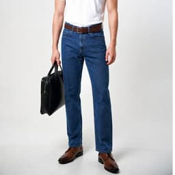 QUẦN DÀI NAM ỐNG SUÔNG MÃ 25, chất jean denim - Size rộng từ 18 đến 24 cm tùy size 1