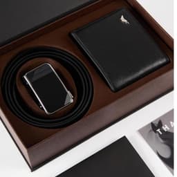 Set Quà Tặng Bộ Thắt Lưng Kèm Ví Chất Liệu Da Cao Cấp Sang Trọng Ví Da Thắt Lưng Nam BUTUNI Hộp Quà Tặng 2