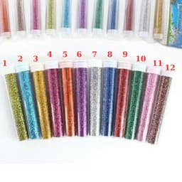 ✨ SET 12 LỌ BỘT NHŨ KIM TUYẾN NHIỀU MÀU – NHŨ TRANG TRÍ HOA, NAIL, HANDMADE, DIY 9