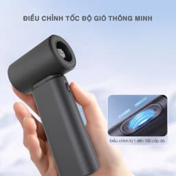 Quạt Tích Điện Cầm Tay BOMIDI MF02 - Tốc Độ Cao Làm Mát Siêu Nhanh 2