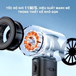 Quạt Tích Điện Cầm Tay BOMIDI MF02 - Tốc Độ Cao Làm Mát Siêu Nhanh 8