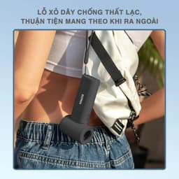 Quạt Tích Điện Cầm Tay BOMIDI MF02 - Tốc Độ Cao Làm Mát Siêu Nhanh 7
