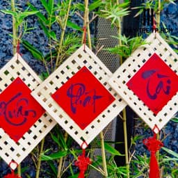 🎋 VỈ TRE – PHÊN TRE HÌNH LỤC GIÁC, HÌNH VUÔNG TRANG TRÍ TẾT – DECOR NHÀ CỬA 5