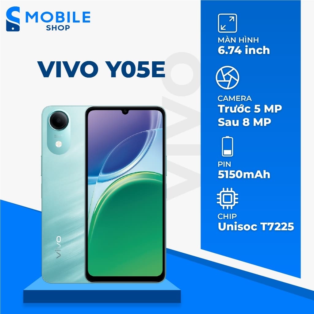 Điện thoại Vivo Y05e 4GB 64GB Chính Hãng