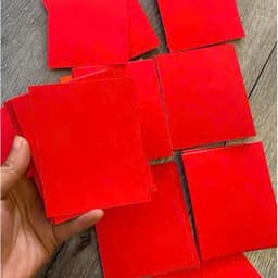 🧧SET 20/30 TỜ GIẤY ĐỎ NHUNG CẮT SẴN 8x11CM – LÀM ĐỒ TRANG TRÍ TẾT, DECOR NHÀ CỬA 3