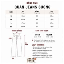 Quần Nữ Ống Suông Thêu Thỏ Nút Đinh CHEZI – Form Đẹp, Dài 96–102cm, Ống 25cm Tôn Dáng #8413-19 – Màu Xanh Nhạt 6