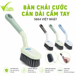 Bàn Chải Chà Rửa Cán Dài Việt Nhật 5864 Nhựa PP Cao Cấp Tay Cầm Chắc Chắn Dễ Sử Dụng GD204 1