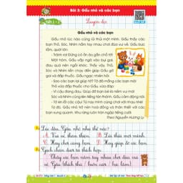Sách - Combo Vở Ô Li Bài Tập Về Nhà Tiếng Việt Lớp 1 - Có Mã QR Video Bài Giảng Từng Tiết Học (Qbooks) 6