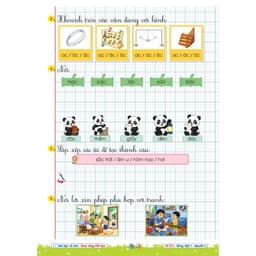 Sách - Combo Vở Ô Li Bài Tập Về Nhà Tiếng Việt Lớp 1 - Có Mã QR Video Bài Giảng Từng Tiết Học (Qbooks) 7