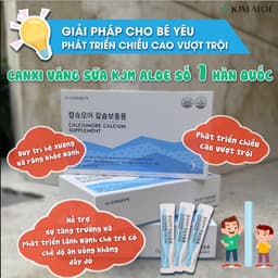 Canxi Váng Sữa Hữu Cơ KJM Aloe Calciumore Hàn Quốc 90 Gói – Bổ Sung Canxi, Vitamin D3 Và Magie 3
