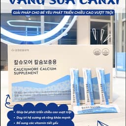 Canxi Váng Sữa Hữu Cơ KJM Aloe Calciumore Hàn Quốc 90 Gói – Bổ Sung Canxi, Vitamin D3 Và Magie 4
