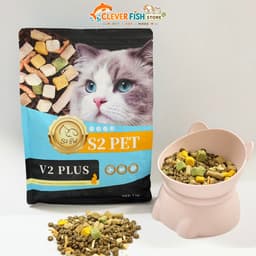 [TÚI 5KG] Hạt Cho Mèo S2PET V2 PLUS Siêu TOPPING 50% - Kích Thích Thèm Ăn, Phù Hợp Mọi Lứa Tuổi, Clever Fish Store 2