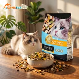 [TÚI 5KG] Hạt Cho Mèo S2PET V2 PLUS Siêu TOPPING 50% - Kích Thích Thèm Ăn, Phù Hợp Mọi Lứa Tuổi, Clever Fish Store 1