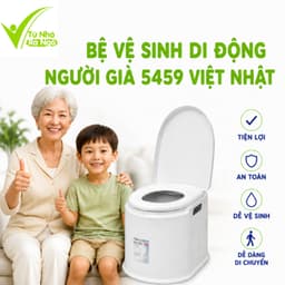 Bồn Cầu Nhựa Di Động Cho Người Già Trẻ Em Chất Liệu PP Cao Cấp Thiết Kế Chắc Chắn GD227 1