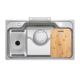 Chậu Rửa Bát Kluger KF8248FS Plus 1 Hố Inox 304 82x48cm Bề Mặt LINEN Chống Xước Full Phụ Kiện Chính Hãng 2