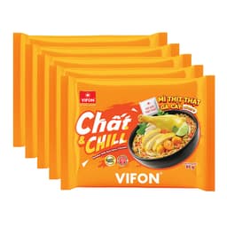 Thùng 24 gói Mì Thịt Thật Gà Cay Chất & Chill VIFON 85gr Ăn Liền Thơm Ngon Đậm Vị Tiện Lợi 2