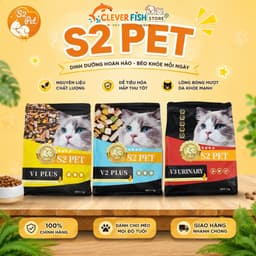 [TÚI 5KG] Hạt Cho Mèo S2PET V1 Đạm 32% Mix Thịt Đông Khô Kích Thích Thèm Ăn Phù Hợp Mọi Lứa Tuổi, Clever Fish Store 6