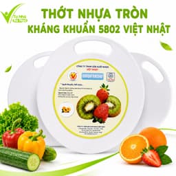 Thớt Tròn 5802 Việt Nhật Bằng Nhựa PP Nguyên Sinh Cao Cấp Không BPA Dày Chắc Bền Bỉ GD255 1