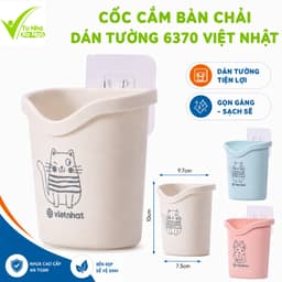 Cốc Đựng Bàn Chải Dán Tường Việt Nhật, Giá Treo Bàn Chải Đánh Răng Nhà Tắm GD270 1