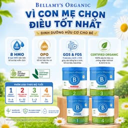 [Date 2028] Sữa Bellamy's Organic Classic Phiên Bản Lõi Úc 800g hỗ trợ bé PT toàn diện 3