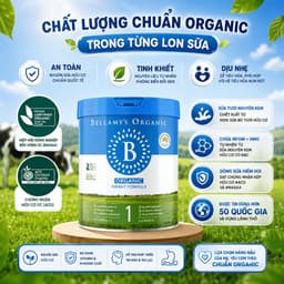 [Date 2028] Sữa Bellamy's Organic Classic Phiên Bản Lõi Úc 800g hỗ trợ bé PT toàn diện 4