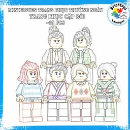 [ Có Sẵn ] Đồ chơi NJ nhân vật trang phục thường ngày, trang phục cặp đôi - 10pcs 1
