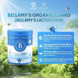 [ĐỦ SỐ Date 2028] Sữa Bellamy's Organic Guard Lactoferrin Úc hỗ trợ miễn dịch lactoferrin hàm lượng cao 2