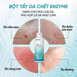 Bột tẩy da chết cho da dầu da, hỗn hợp Icon Skin 7 Herbs Enzyme Cleansing Powder 4