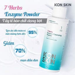 Bột tẩy da chết cho da dầu da, hỗn hợp Icon Skin 7 Herbs Enzyme Cleansing Powder 5