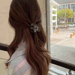 Kẹp tóc chữ M to 5cm tạo kiểu tóc đuôi hot trend 4