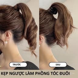 Kẹp tóc chữ M to 5cm tạo kiểu tóc đuôi hot trend 8