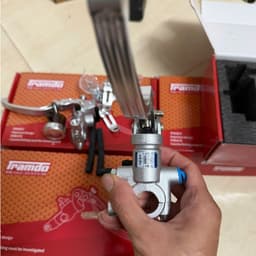 Cặp Tay Phanh Bình Dầu Rời Cá Mập Chống Gãy Phong Cách Chẻ Châu - Tặng ốc và dầu phanh chất lượng! 3