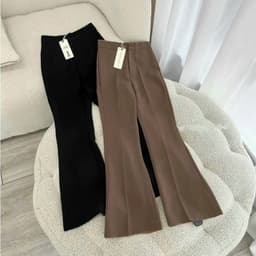Quần Ống Loe Nữ Cạp Cao Vải Tuyết Mưa Mềm Mịn Đứng Form Tôn Vóc Dàng Đôi Chân Dài Thon Gọn m833 7