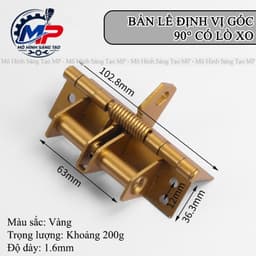 Bản Lề Lò Xo Tự Động Đóng 90 Độ, Đóng Mở Êm, Tiện Lợi (Tặng Kèm 8 Vít) BL-06 9