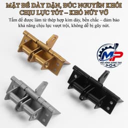 Bản Lề Lò Xo Tự Động Đóng 90 Độ, Đóng Mở Êm, Tiện Lợi (Tặng Kèm 8 Vít) BL-06 4