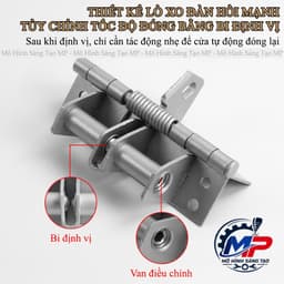 Bản Lề Lò Xo Tự Động Đóng 90 Độ, Đóng Mở Êm, Tiện Lợi (Tặng Kèm 8 Vít) BL-06 5