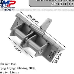 Bản Lề Lò Xo Tự Động Đóng 90 Độ, Đóng Mở Êm, Tiện Lợi (Tặng Kèm 8 Vít) BL-06 7