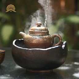 Thuyền Trà Gỗ Lũa – Đĩa Đựng Ấm Trà Gỗ Lũa Tự Nhiên 2