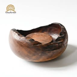 Thuyền Trà Gỗ Lũa – Đĩa Đựng Ấm Trà Gỗ Lũa Tự Nhiên 4
