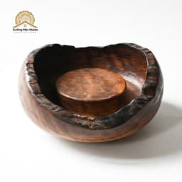 Thuyền Trà Gỗ Lũa – Đĩa Đựng Ấm Trà Gỗ Lũa Tự Nhiên 3