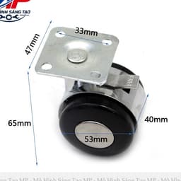 Bộ 4 Bánh Xe Nhựa 360 Độ Có Khóa - Bánh Xe Chân Bàn Ghế, Kệ Tủ Di Chuyển Linh Hoạt, Tiện Dụng  BX-01 5