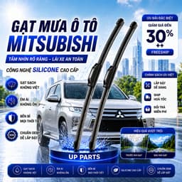 Bộ Gạt Mưa Ô Tô MITSUBISHI Pajero, Triton, Xforce, Outlander - Gạt Mưa Cao Cấp UP PARTS – Cần Gạt Mưa Xe Hơi Chuẩn Ziin 1
