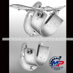 Giá Đỡ Thanh Treo Quần Áo Inox - Hình Bán Nguyệt - Pát Đỡ Thanh Treo Tủ Quần Áo Chắc Chắn, Gọn Đẹp MT-09 3