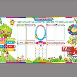 LH 30 - bảng tin lớp học/ lớp học kiểu mới/ lớp học thân thiện 2