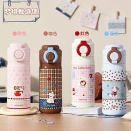 Bình giữ nhiệt 500ml họa tiết dễ thương cho bé trai, bé gái - Lựa chọn hoàn hảo đi học, đi chơi 3