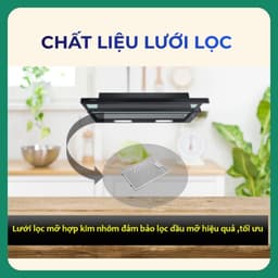 Máy Hút Mùi Bosch DFT63CA61B Serie 2 Chính Hãng Âm Tủ Kéo Trượt 60cm 3 Tốc Độ Công Suất Hút 310m³/h 4