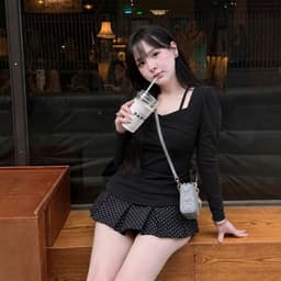 [Có Bigsize] Áo Thun Nữ Tay Dài Cổ 2 Dây Bo Chun Thun Gân Tăm Co Giãn Ôm Dáng Tôn Body LIMO MS482T 7