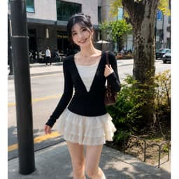 [Có Bigsize 45-85kg] Áo Thun Nữ Tay Dài Cổ V Phối Cườm LIMO Cotton Co Giãn Tôn Dáng Sang Chảnh MS558 4